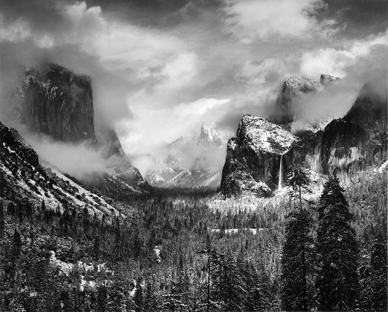 Ансел Адамс (Ansel Adams). Clearing Winter Storm, Yosemite Valley, California, 1942