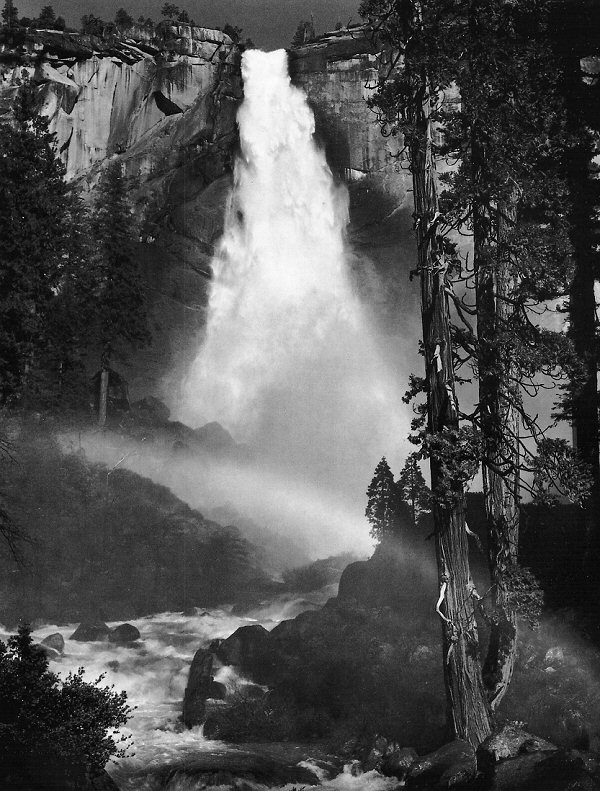 Ансел Адамс (Ansel Adams). Nevada Fall, Rainbow, Yosemite National Park, California, 1947