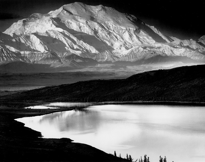 Ансел Адамс (Ansel Adams). Mount McKinley and Wonder Lake, Mount McKinley National Park, Alaska, 1948