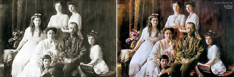 Император Николай II с семьёй