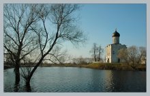 Нерль предзакатная / Церьковь Покрова на Нерли, под Владимиром.