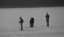 Trakai 4 / литовские  лыжники  на  льду