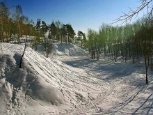 Зима в овраге / в Витебске на Юрьевой горке