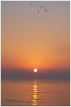 Рассвет над белым морем / в Тунисе