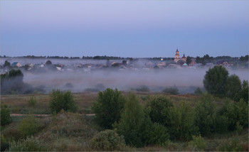 Утро / Пойменный низовой туман. Окрестности села Заречного. Арзамас.