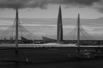 Вид на Деловой Комплекс "Лахта-Центр" (Санкт-Петербург) / Вид на Деловой Комплекс "Лахта-Центр" (Санкт-Петербург)