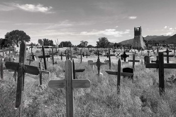 &nbsp; / Индейское кладбище.
Pueblo.
Taos