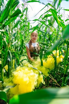 Жёлтый туман / модель Юлиана Смирнова