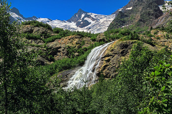Алибекский водопад / Кавказ. Домбай