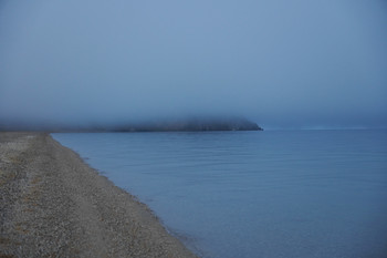 Туман над Ольхоном / Утренний туман на о. Ольхон, Байкал