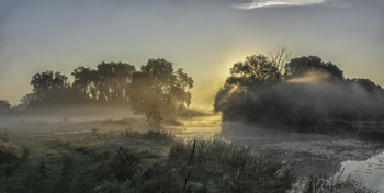 Миколині тумани... / 12.09.2021. Чернігівщина, річка Остер, село Бірки.
