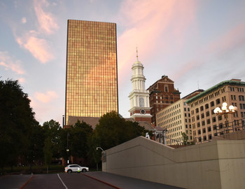&nbsp; / Downtown Hartford CT just before sunset.