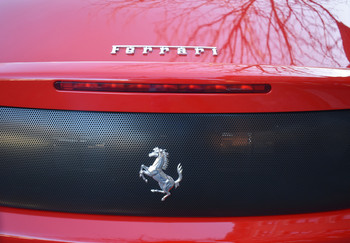 &nbsp; / Vintage Ferrari rear view