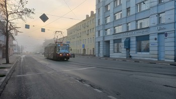 Туманное утро в Нижнем Новгороде / Туманное утро в Нижнем Новгороде