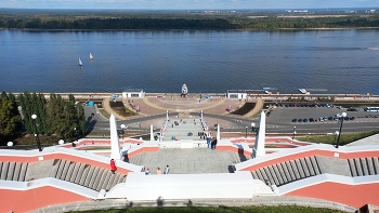 Чкаловская лестница в Нижнем Новгороде / Чкаловская лестница в Нижнем Новгороде