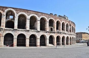 &nbsp; / Piazza Bra and Arena in Verona