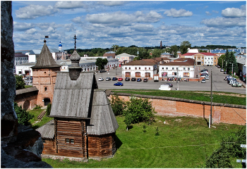В Юрьево-Польском / Вид на город с одной из стариных колоколен