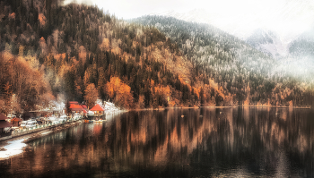 Озеро Рица. Осень-зима.. / Lake Ritsa. Autumn-winter..