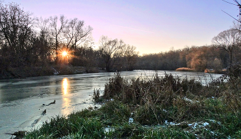 Зимний вечер с небольшим морозом / Зимний вечер с небольшим морозом