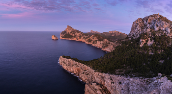&nbsp; / Scenic view from Mirador es Colomer, sunset in November, Formentor, Mallorca, Spain