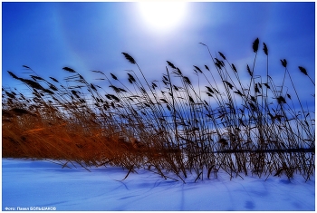 Зима / Озеро Чебаркуль, место, куда упал "челябинский метеорит"