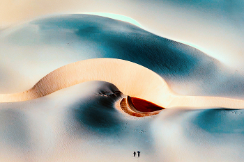 &nbsp; / Lençóis Maranhenses National Park on Brazil's northern Atlantic coast is one of the most fascinating areas I've ever visited. The magical eye was created by a rainwater lagoon that fits perfectly between high sand dunes.