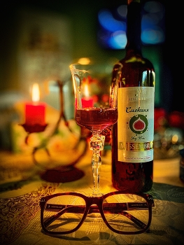 Уютный вечер накануне католического Рождества / Великолепное болгарское вино Смокиня от производителя Месембрия