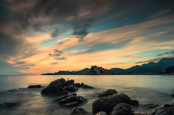 Закат за Св. Стефан / Черногория