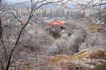 Зима / Симферополь. Зимний пейзаж с горы