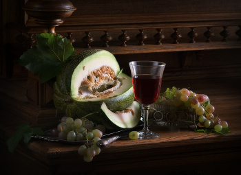 Натюрморт с малиновым вином / 2020