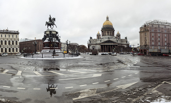 Санкт-Петербург... / Зима,Санкт-Петербург,Исаакиевский собор,архитектура,