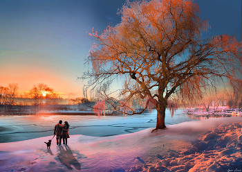 Февральский закат / Февральский закат