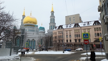 Вид на Московскую Соборную Мечеть / Вид на Московскую Соборную Мечеть