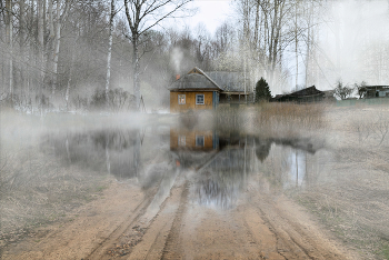 Распутица / Распутица, туман, отражение
