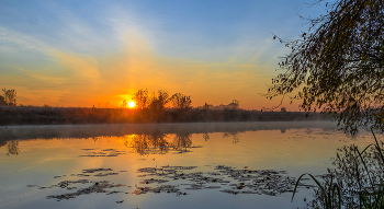 Утро в октябре. / Озеро Студёное. Мещера.