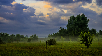 Тучи собираются. / Утро в поле.