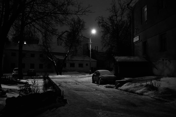 ч/б вечер 25 / Зимний вечер в Витебске. http://dmitriy-prog.ru/ru/main_rus.html