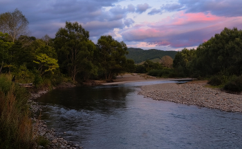 pink zeppelin / Осенний вечер на Сучане.....после заката в середине сентября.