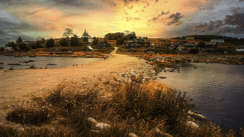 Деревенька. / Русский север, Варзуга.