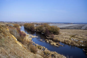 Апрель на реке Кшень. / Акварельные краски Весны.