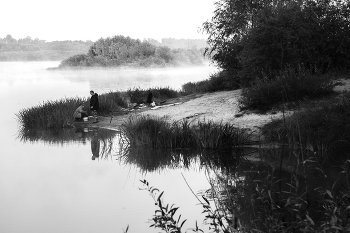 Утренняя рыбалка / Озеро Орлик на рассвете