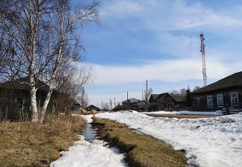 Деревенская весна / Томская область, село