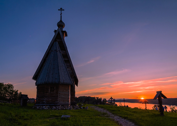 закат с Горы Левитана / лето, вечер, Плёс, Гора Левитана