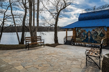 На берегу Раифского озера / Раифский монастырь,Татарстан