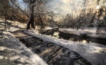 Речушка. / Природный заказник реки Сетунь, Москва.