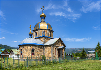 Церковь святых мучеников Гурия, Самона и Авива / село Хамышки, Адыгея.