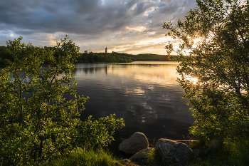 тёплый вечер / Мурманск, озеро Семёновское