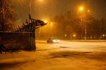 Снег идёт 7 / Витебск, вечер.