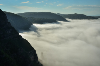 Утро на Катунском утёсе / Кузбасс, Таштагольский район