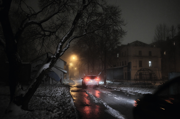 Морозный туман 7 / Витебск морозным зимним вечером.